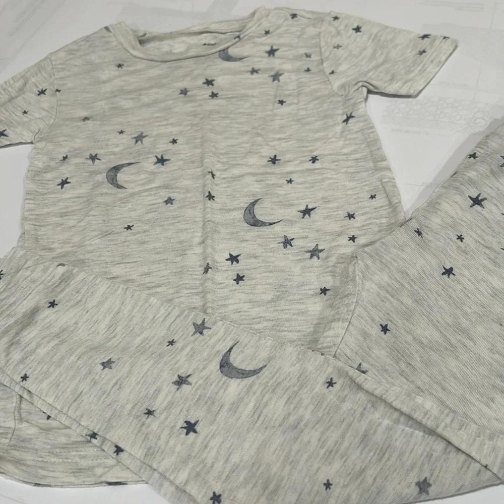 Gray Starry Night Kids Pajamas